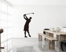 Golf Man Vinyl Decals Silhouette Modern Wall Art Sticker